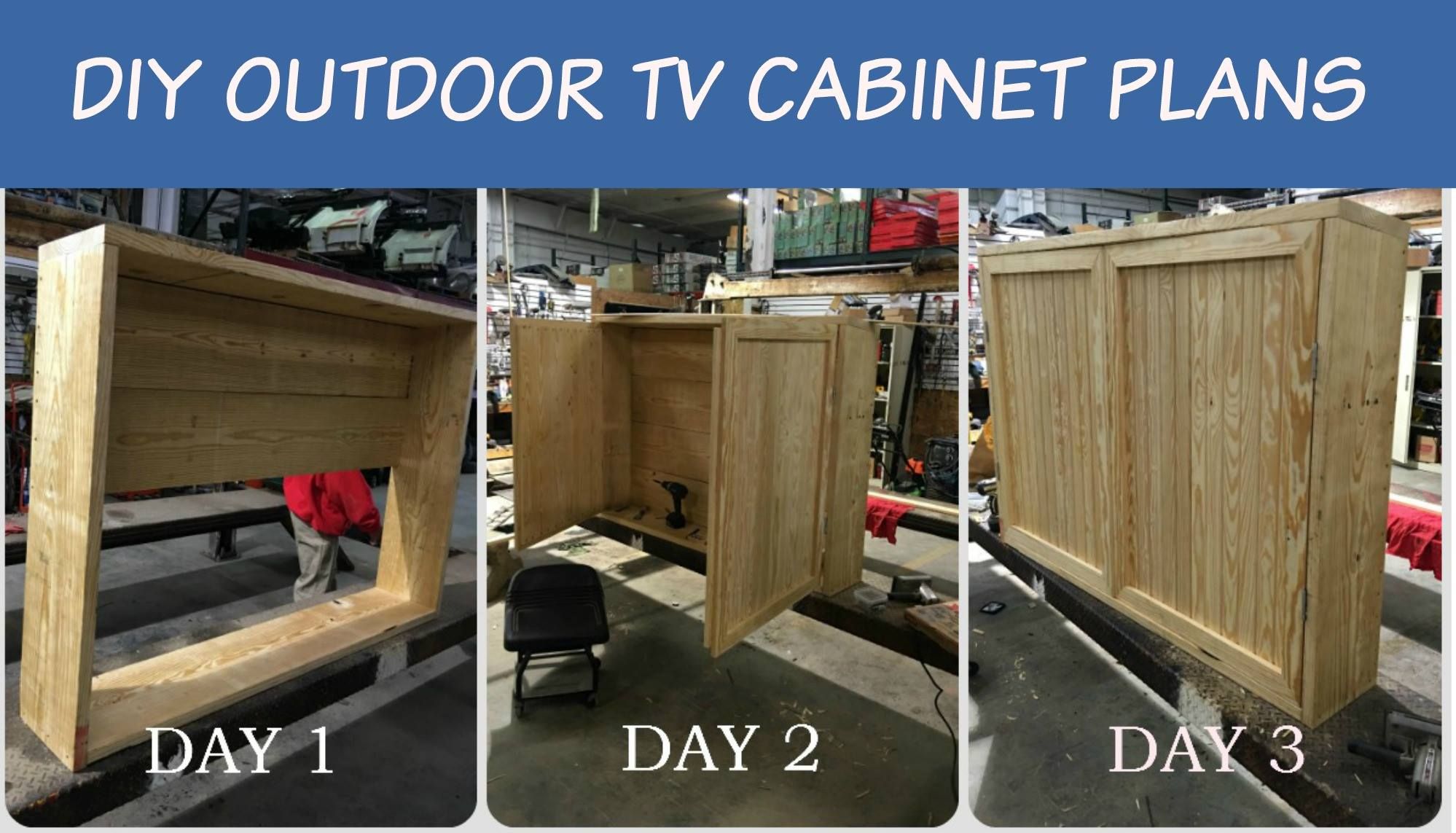 Build an outdoor tv enclosure